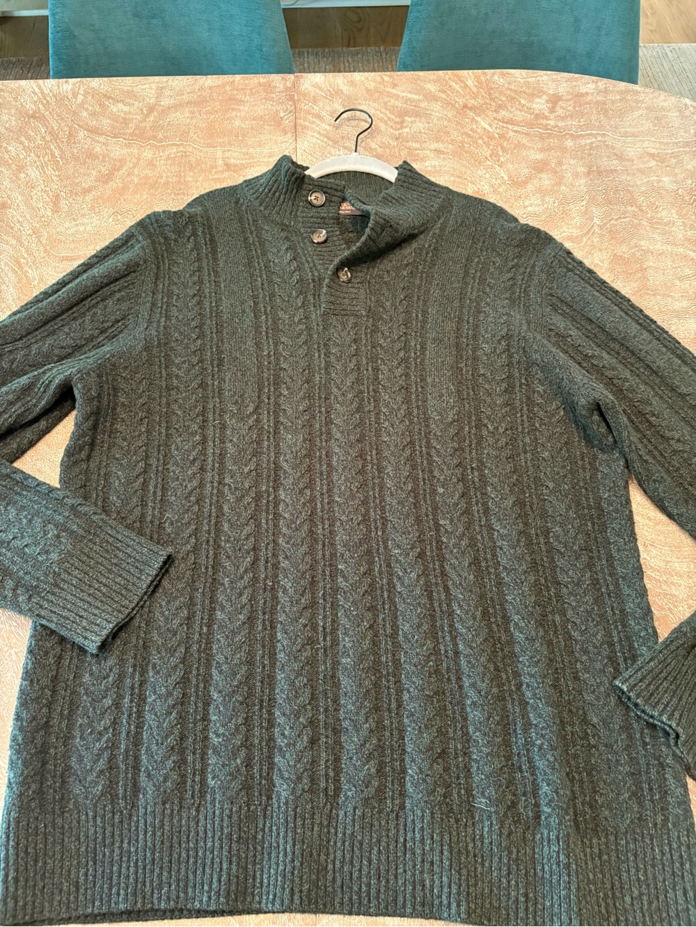 Rodd & Gunn Men’s Italian Yarn Cable Knit Sweater – XL